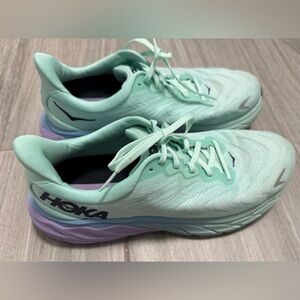 Hoka One One Women's Mint and Lavender Athletic Shoes Sz 10 D
